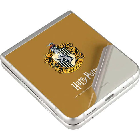 Wizarding World Harry Potter Hufflepuff House Crest Galaxy Z Flip3 5G Skin